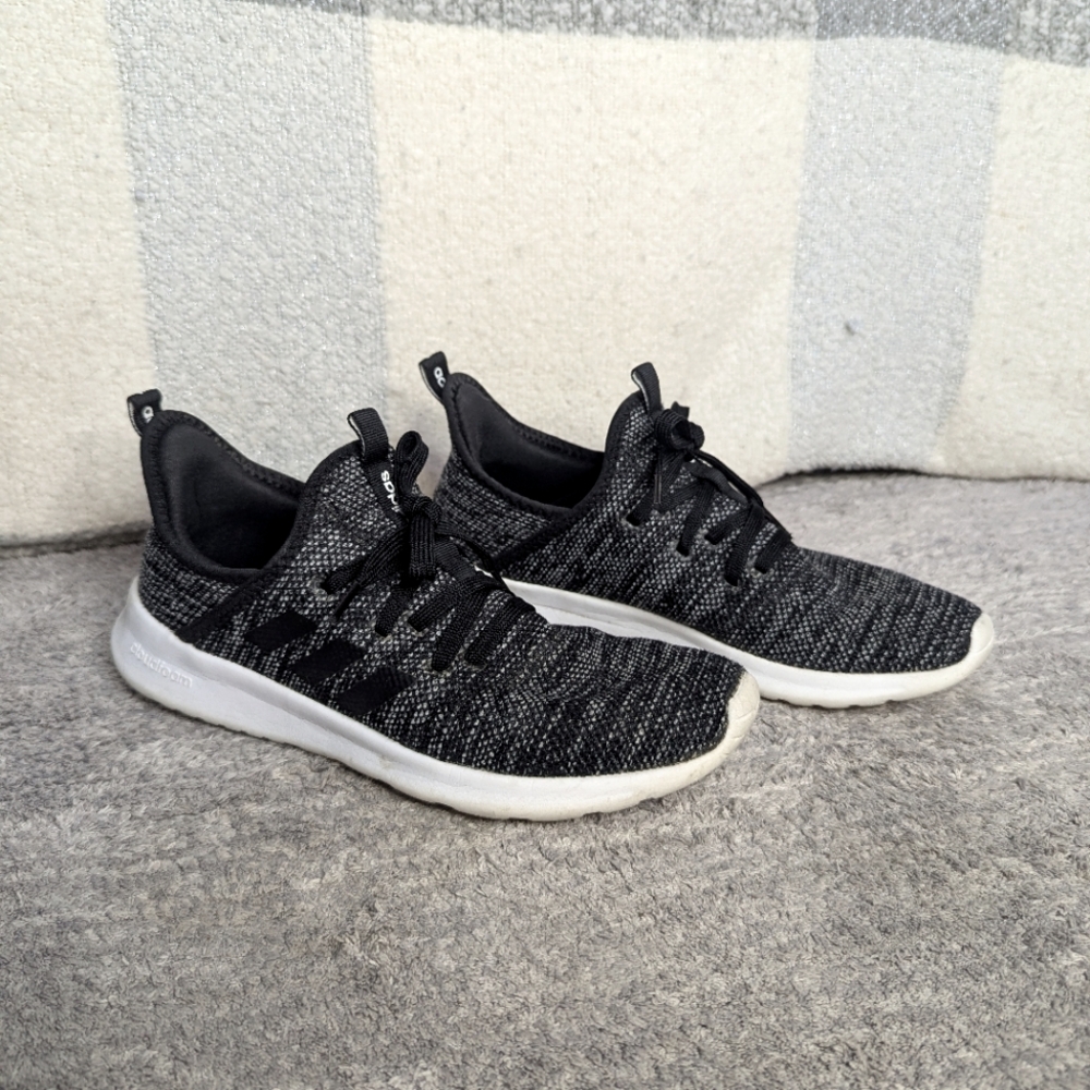 Adidas Black and White Sneakers Women's Size 9